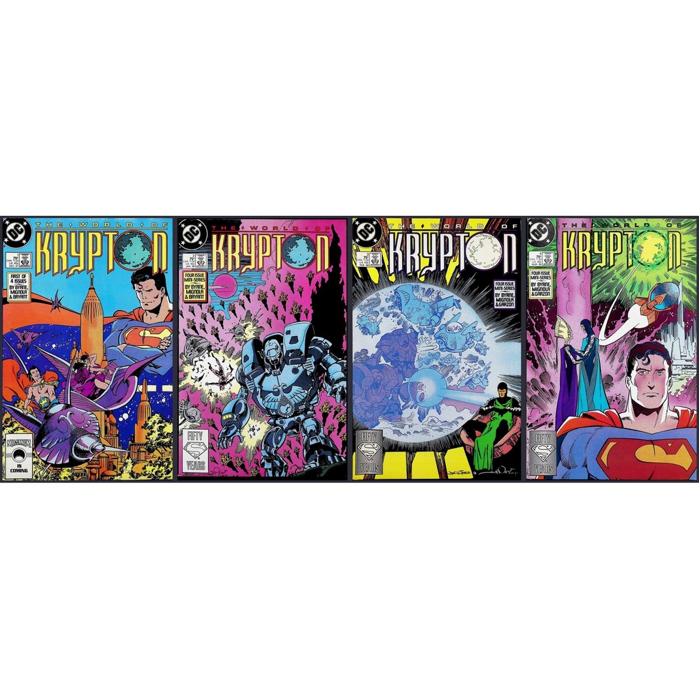 DC Comics‎ The World of Krypton 1-4 Complete Mini-Series 1987 4x Lot